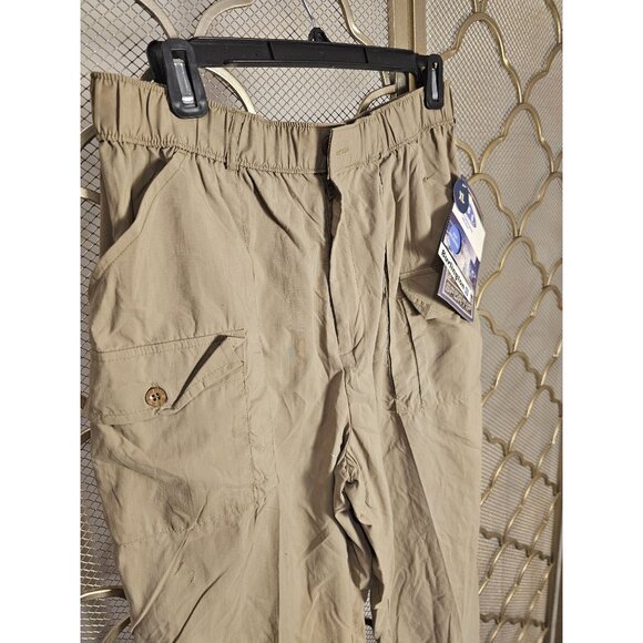 Burlington MCS Sportif Men's XL Khaki Cargo Pants With Moisture Control Gorpcore - Picture 5 of 9